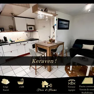  Hébergement de vacances Keraven, Charmante Maisonnette, Piscine Commune 1-4 Personnes France